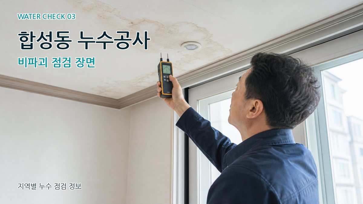 합성동 천장누수 누수탐지 이미지