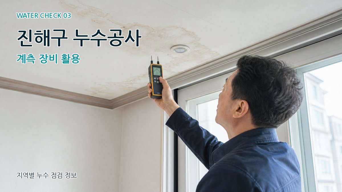 진해구 천장누수 누수탐지 이미지