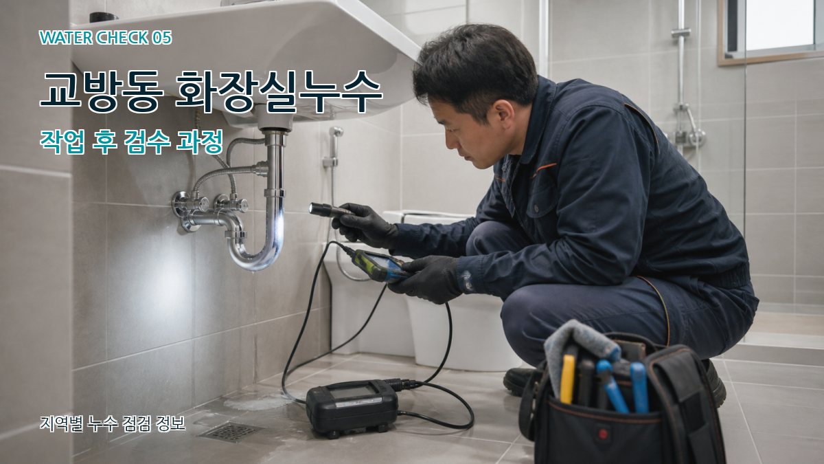 교방동 누수공사 누수탐지 이미지