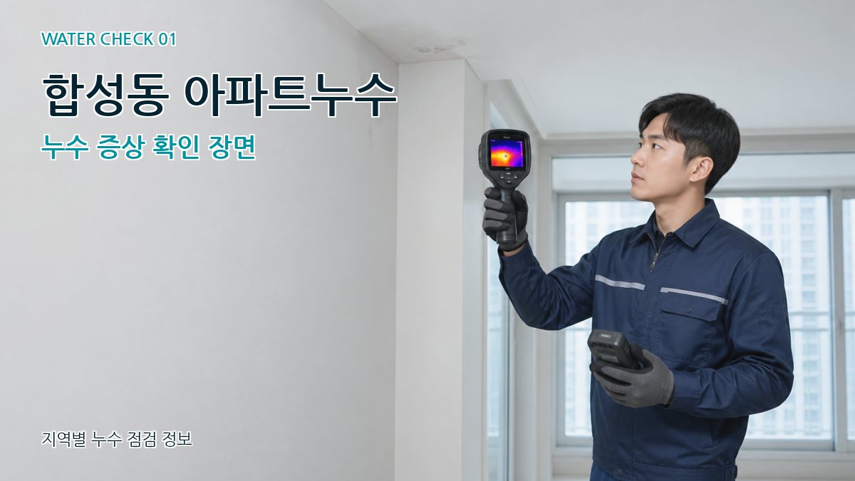 합성동 아파트누수 누수탐지 이미지