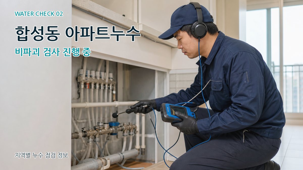 합성동 화장실누수 누수탐지 이미지