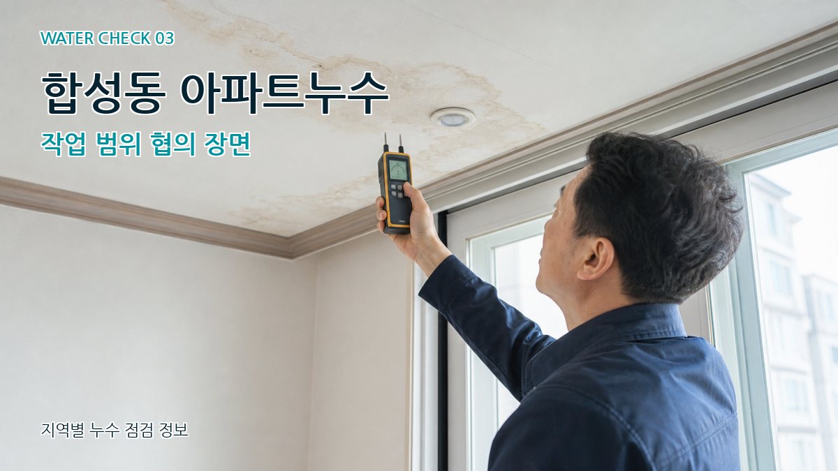 합성동 천장누수 누수탐지 이미지