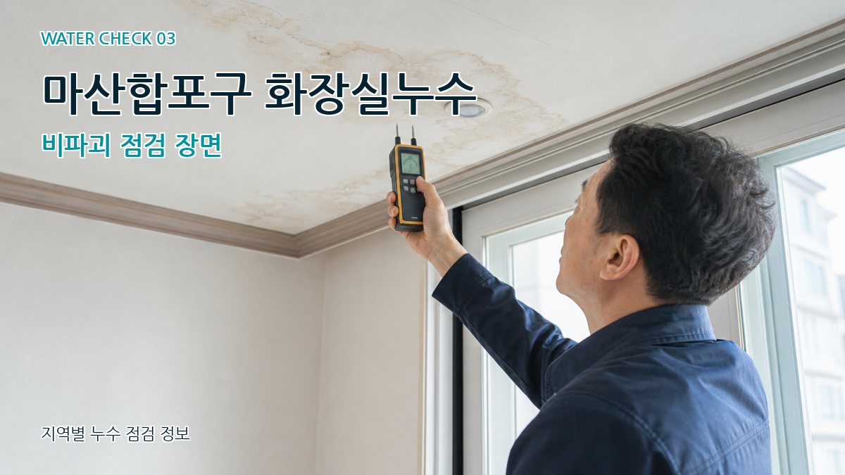 마산합포구 천장누수 누수탐지 이미지