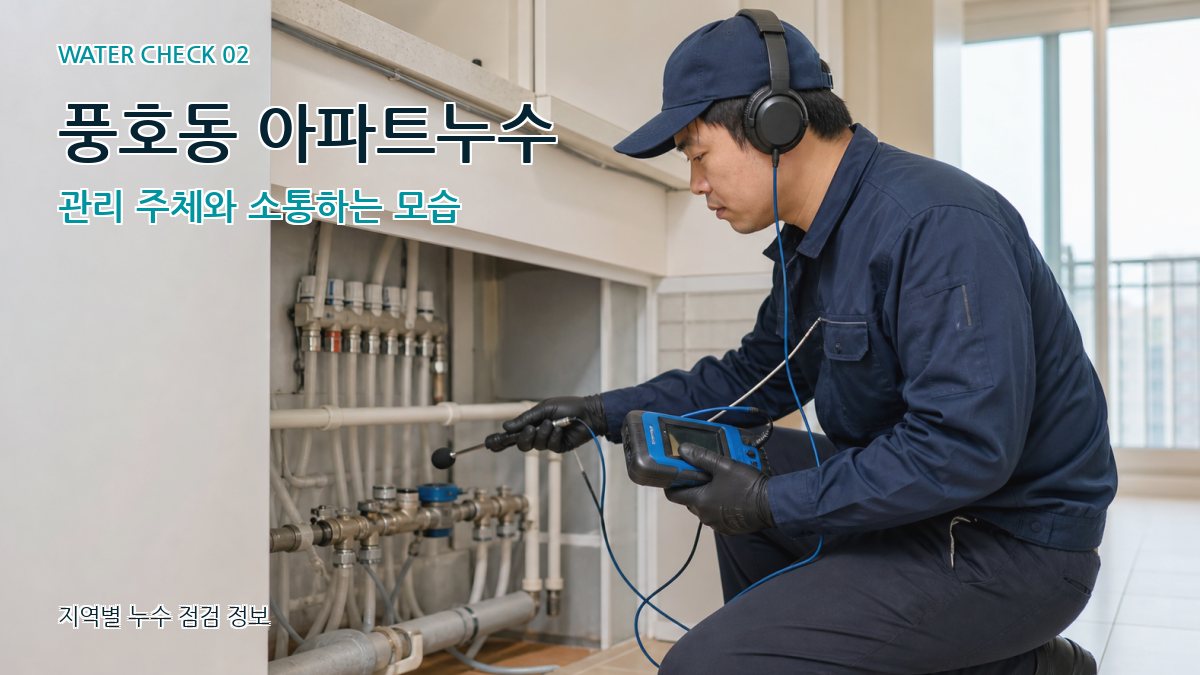 풍호동 화장실누수 누수탐지 이미지