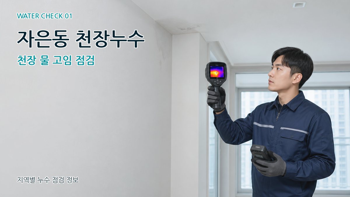 자은동 아파트누수 누수탐지 이미지