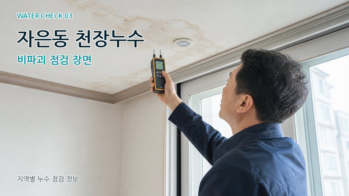 자은동 천장누수 누수탐지 이미지