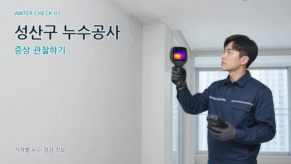 성산구 아파트누수 누수탐지 이미지