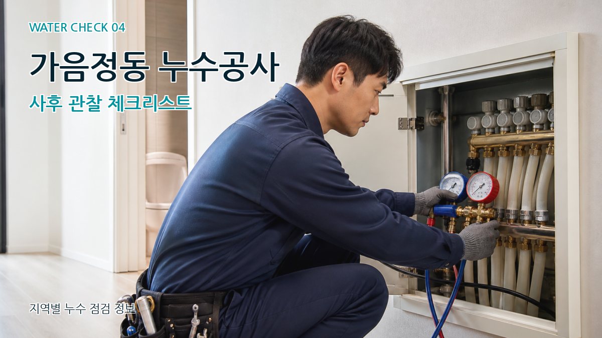 가음정동 누수탐지 누수탐지 이미지