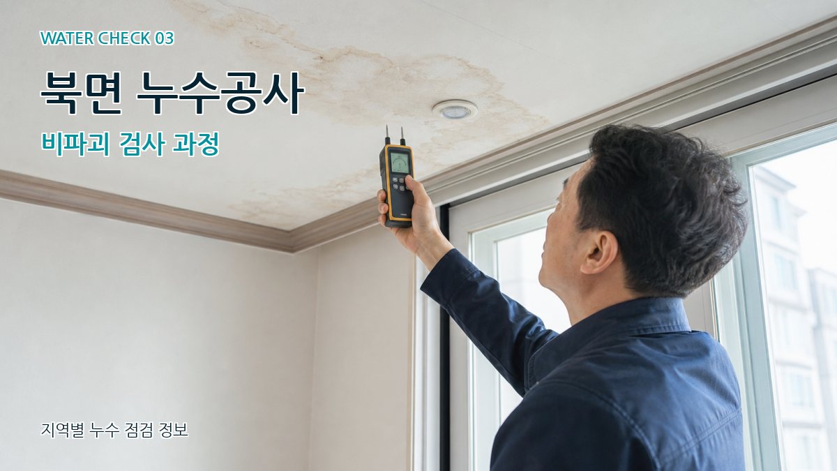 북면 천장누수 누수탐지 이미지