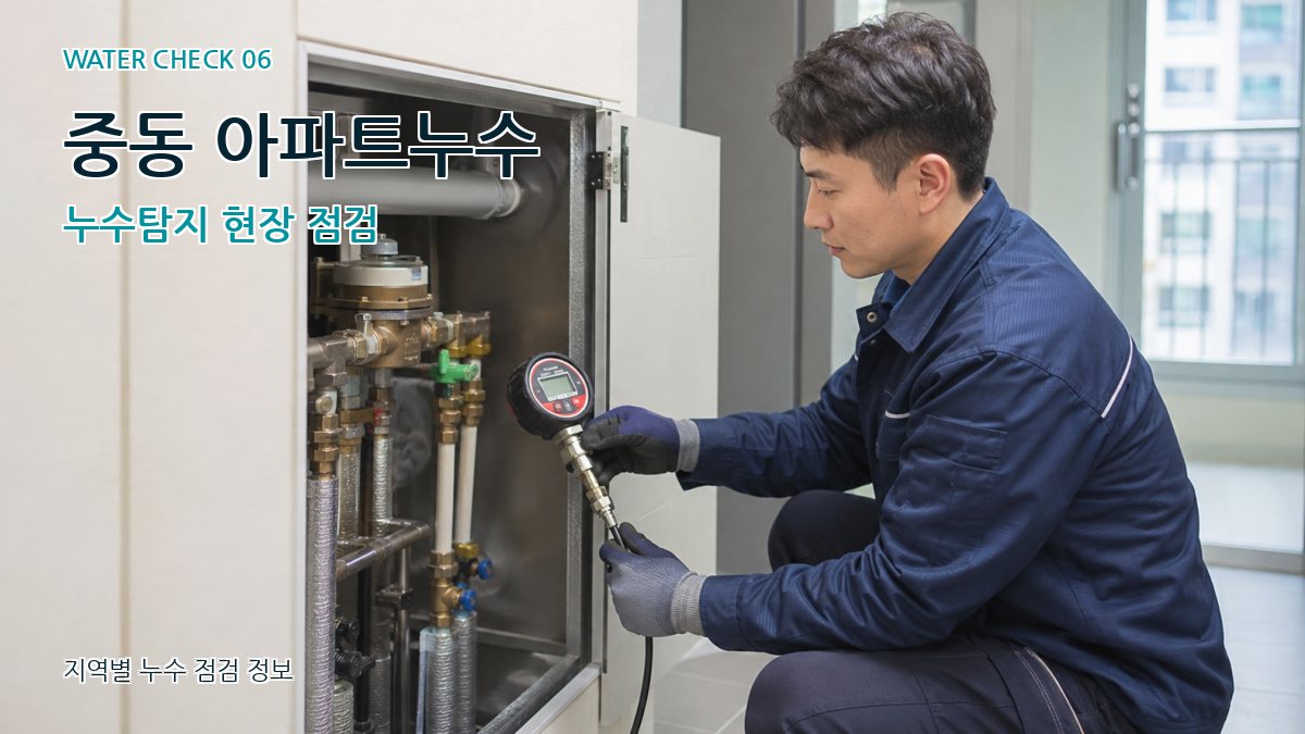중동 아파트누수 누수탐지 현장 점검