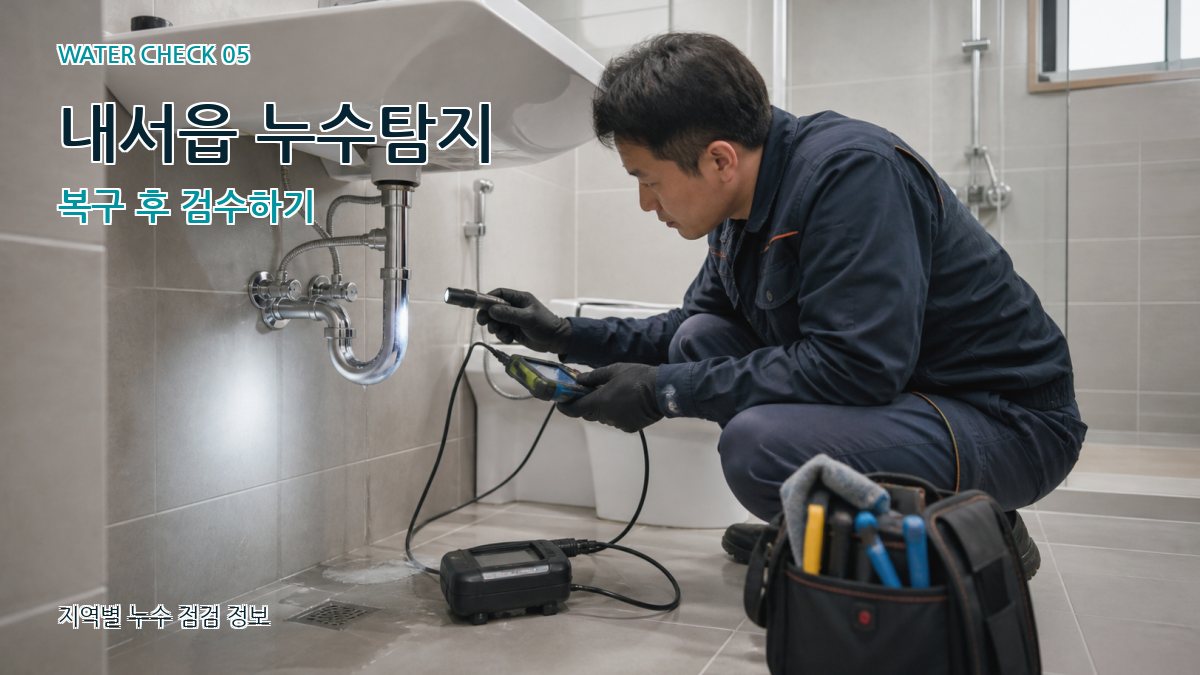 내서읍 누수공사 누수탐지 이미지