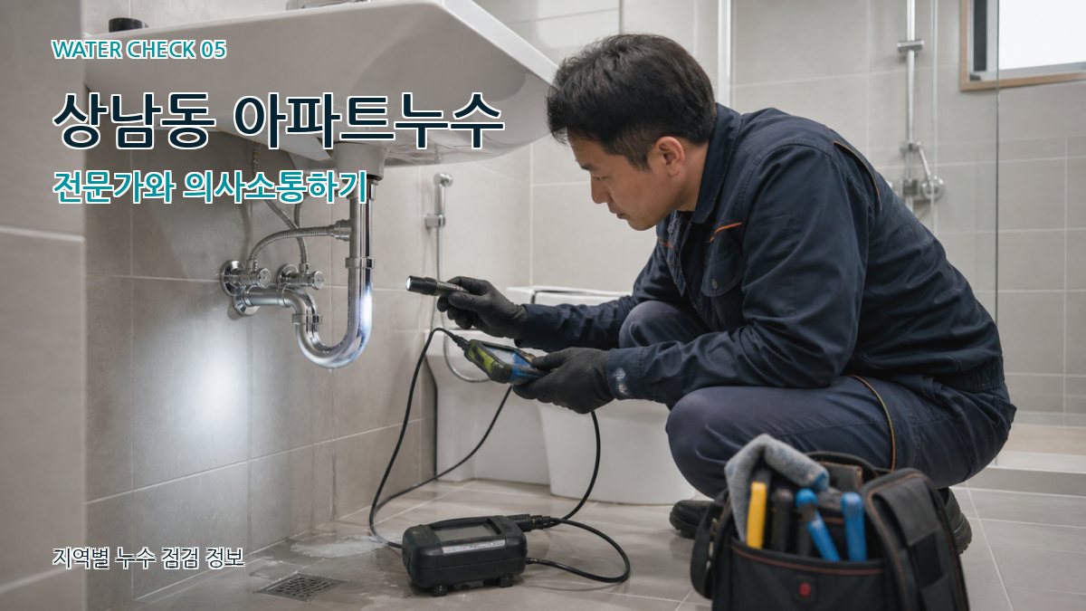 상남동 누수공사 누수탐지 이미지